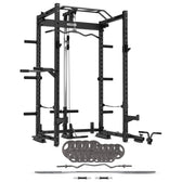 CORTEX PR4 Folding Power Rack Package (Set A) with 90kg Tri-Grip Weight Plate and Bar Set