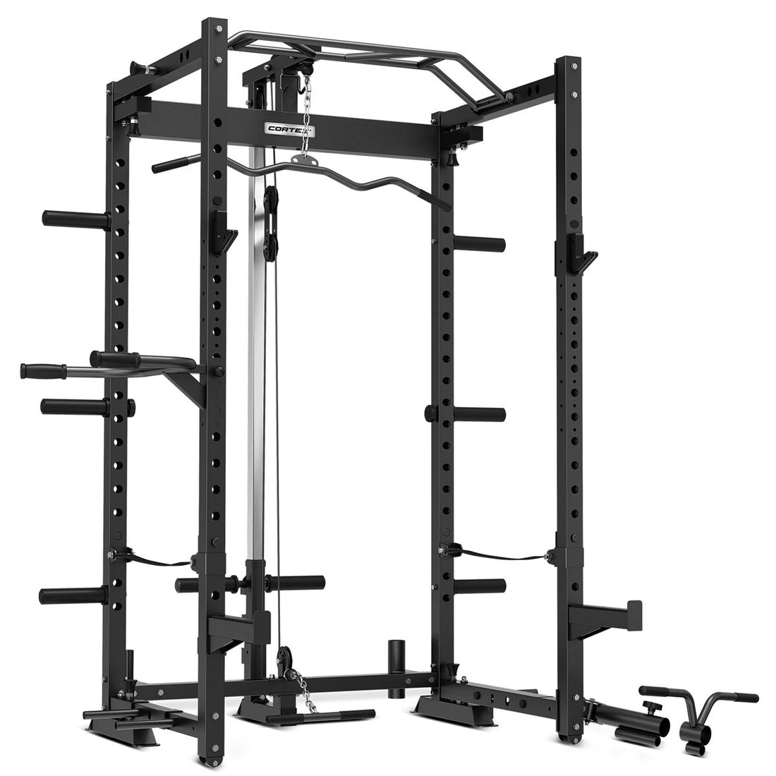 CORTEX PR4 Folding Power Rack Package (Set A) with 90kg Tri-Grip Weight Plate and Bar Set