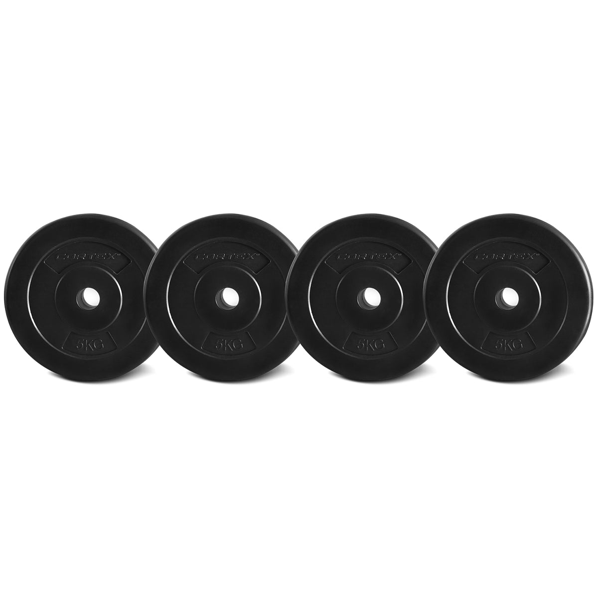 CORTEX 5kg EnduraShell Standard Weight Plates 25mm (Set of 4)