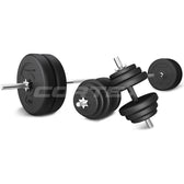 CORTEX 90kg EnduraShell Barbell & Dumbbell Weight Set
