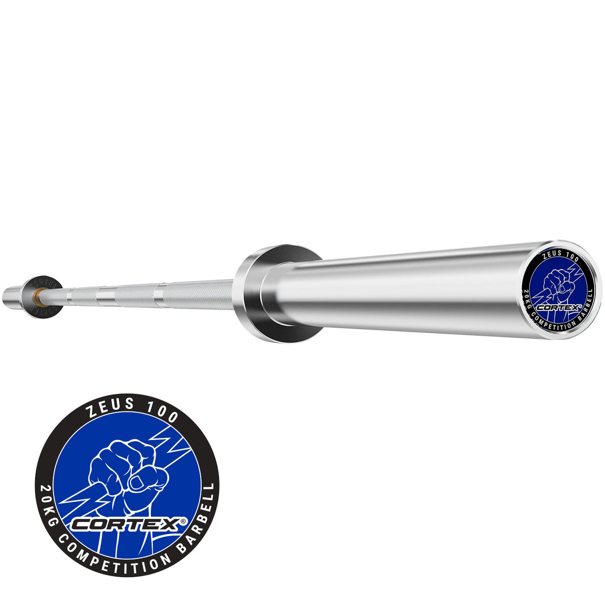 CORTEX ZEUS100 7ft 20kg Olympic Competition Barbell