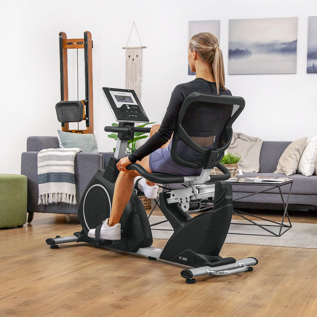 Lifespan Fitness RC-300 Recumbent Bike featuring adjustable seat, ergonomic design, and user-friendly display, ideal for low-impact workouts and home fitness.