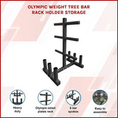 RTM Olympic Weight Tree Bar Rack Holder Storage