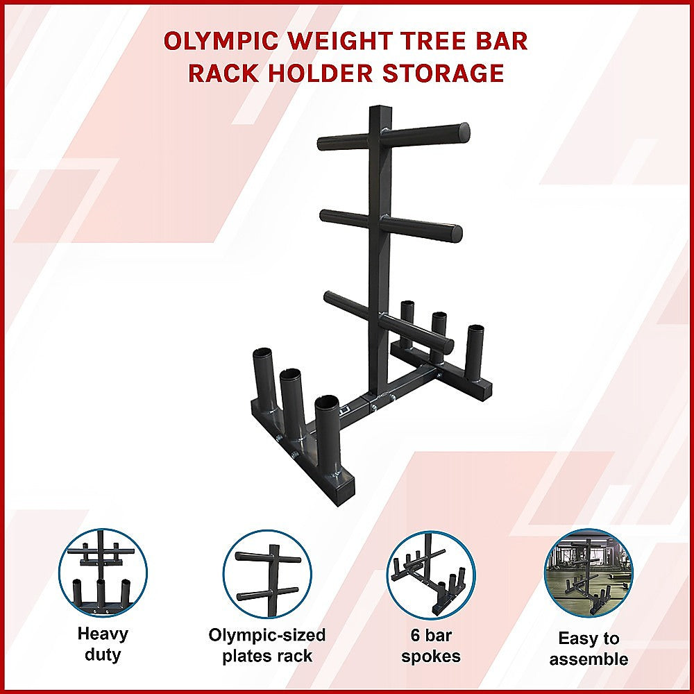 RTM Olympic Weight Tree Bar Rack Holder Storage