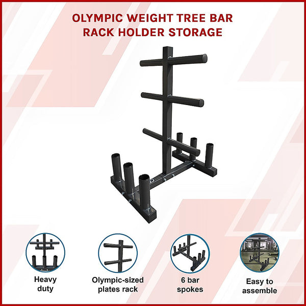 RTM Olympic Weight Tree Bar Rack Holder Storage - Cardio Online Superstore