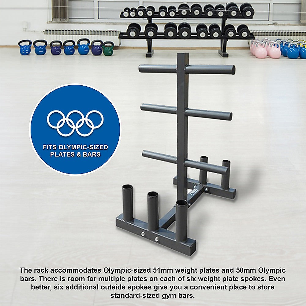 RTM Olympic Weight Tree Bar Rack Holder Storage