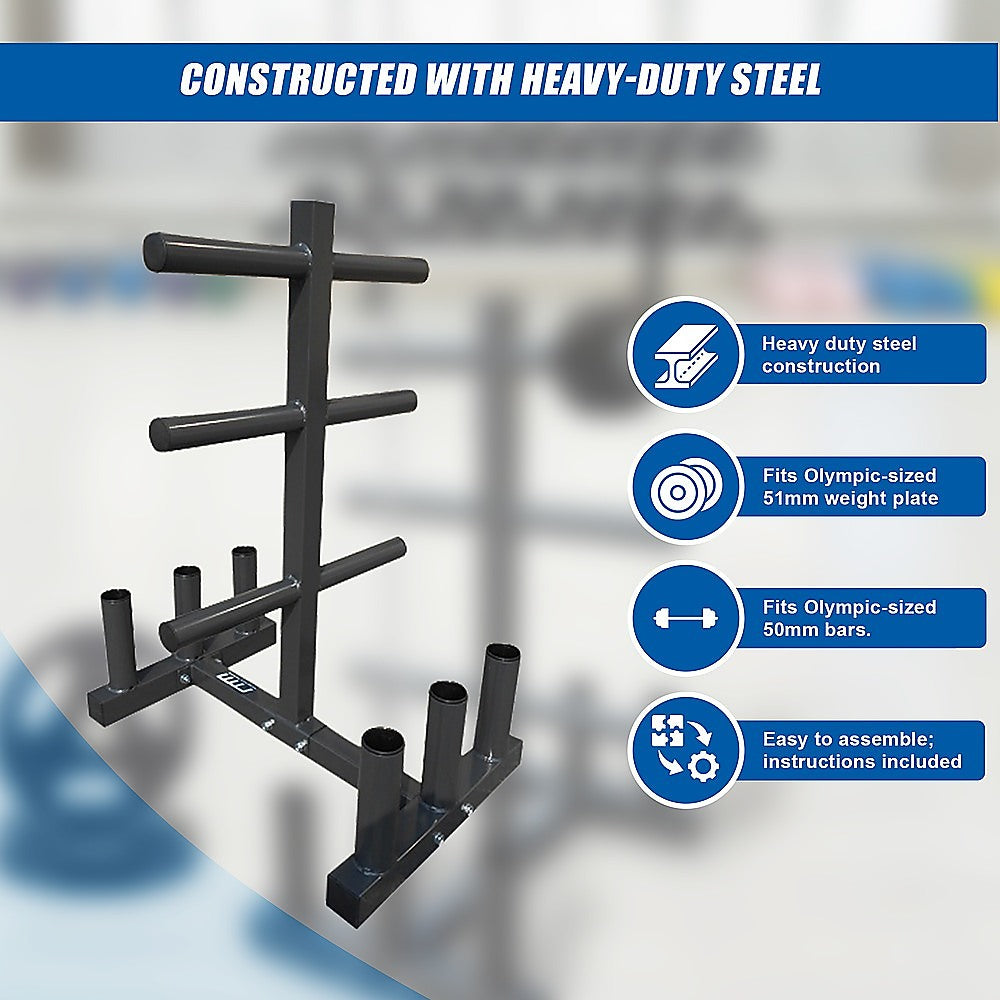 RTM Olympic Weight Tree Bar Rack Holder Storage