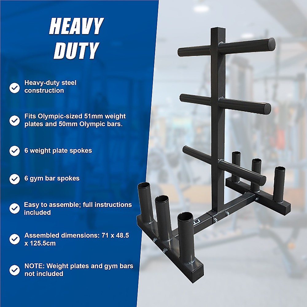 RTM Olympic Weight Tree Bar Rack Holder Storage