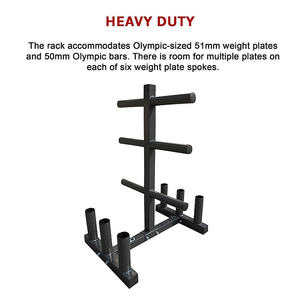 RTM Olympic Weight Tree Bar Rack Holder Storage