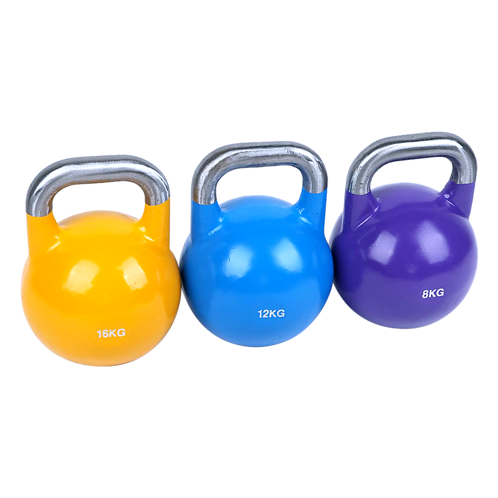 RTM 8KG, 12KG, 16KG Pro-Grade Steel Kettlebell Set