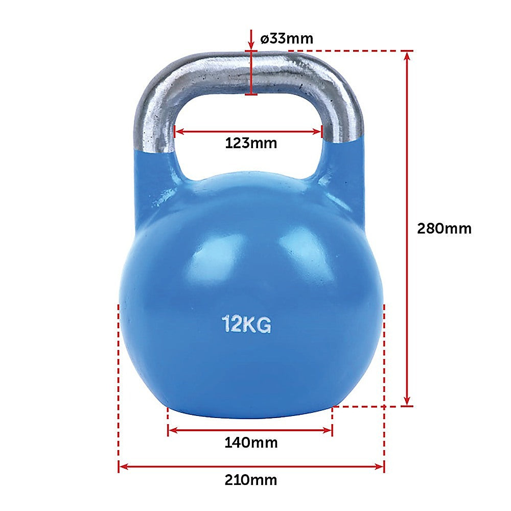 RTM 8KG, 12KG, 16KG Pro-Grade Steel Kettlebell Set