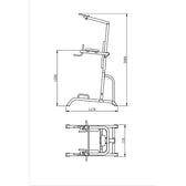 RTM Power Tower Chin Up Dip Pull Push Up Machine
