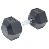RTM 25kg Commercial Rubber Hex Dumbbell