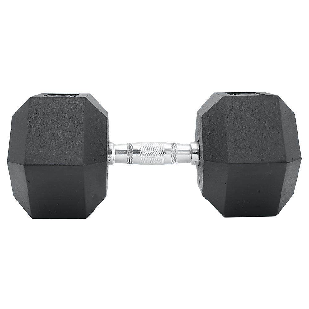 RTM 20kg Commercial Rubber Hex Dumbbell