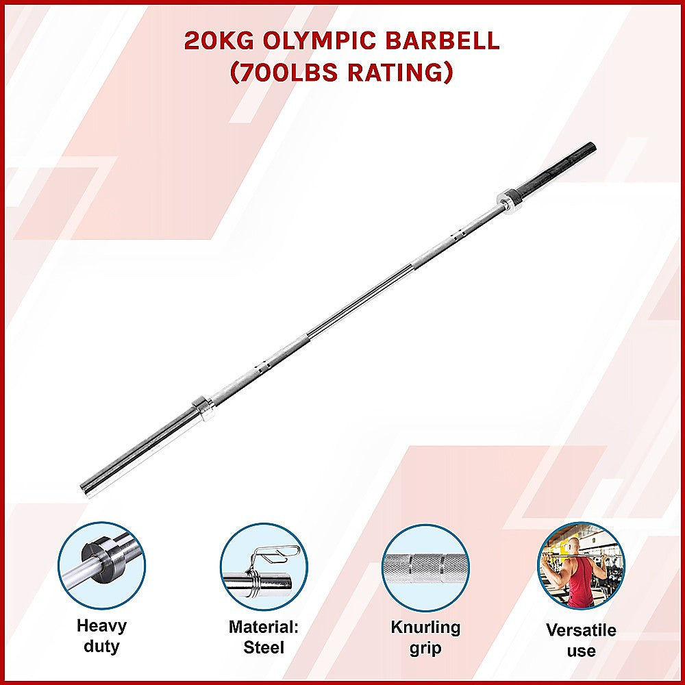 RTM 20kg Olympic Barbell (700lbs Rating)