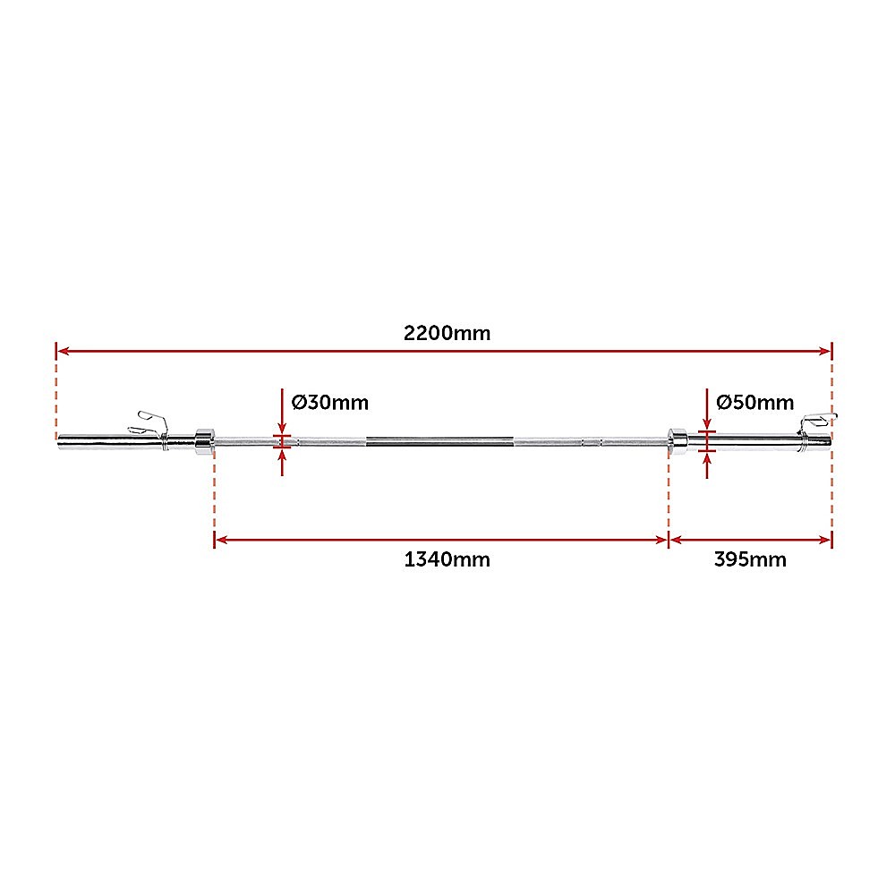 RTM 20kg Olympic Barbell (700lbs Rating)