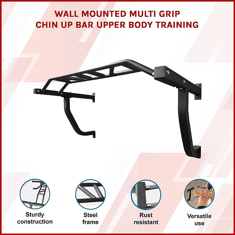 RTM Wall-Mounted Multi-Grip Chin Up Bar