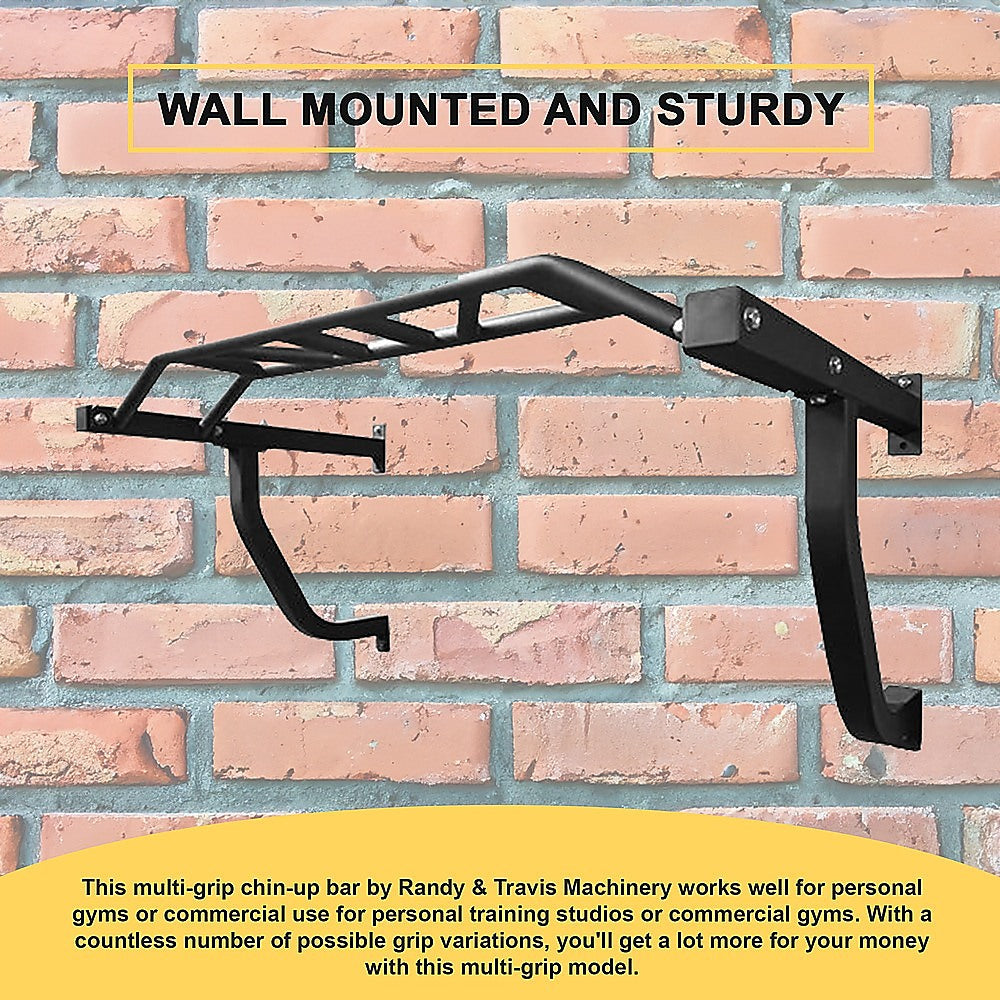 RTM Wall-Mounted Multi-Grip Chin Up Bar