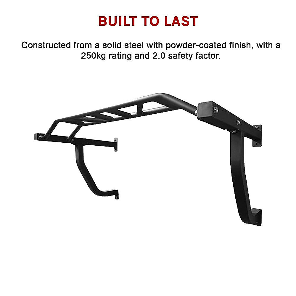 RTM Wall-Mounted Multi-Grip Chin Up Bar