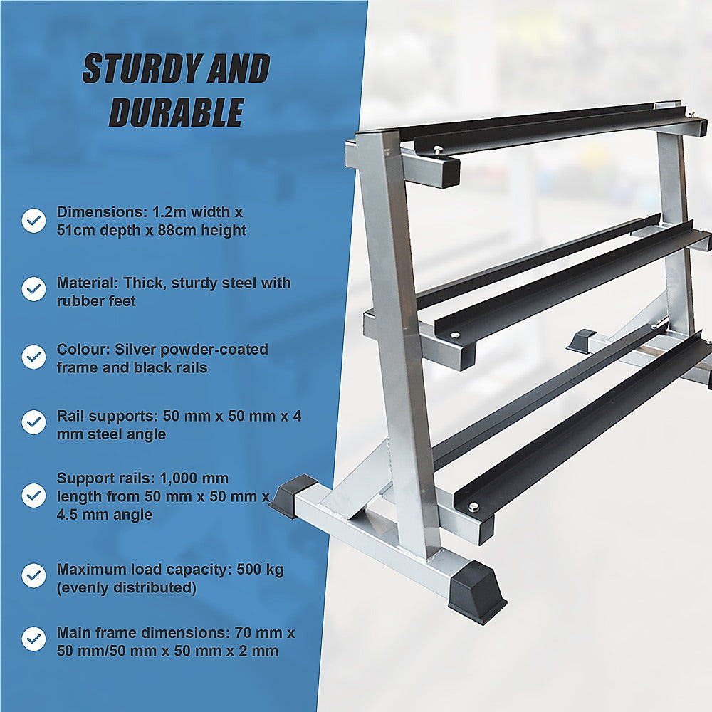 RTM 3 Tier Dumbbell Rack