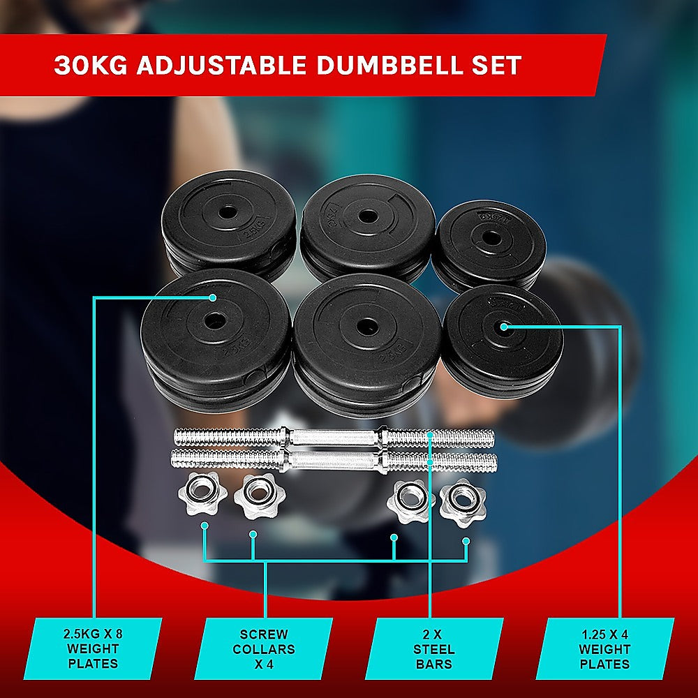 RTM 30kg Dumbbells (Pair)