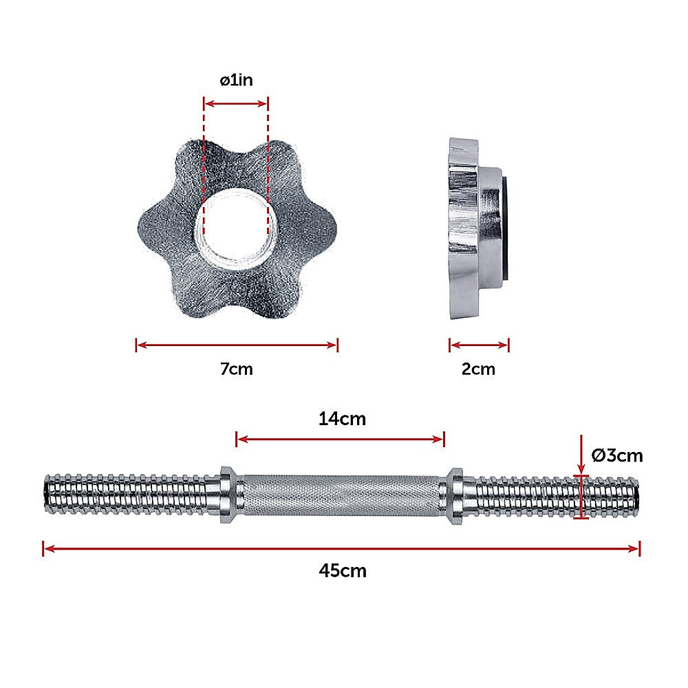 RTM 30kg Dumbbells (Pair)