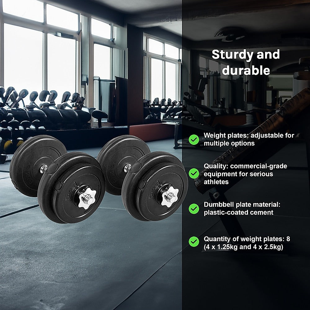 RTM 20kg Adjustable Dumbbells (Pair)