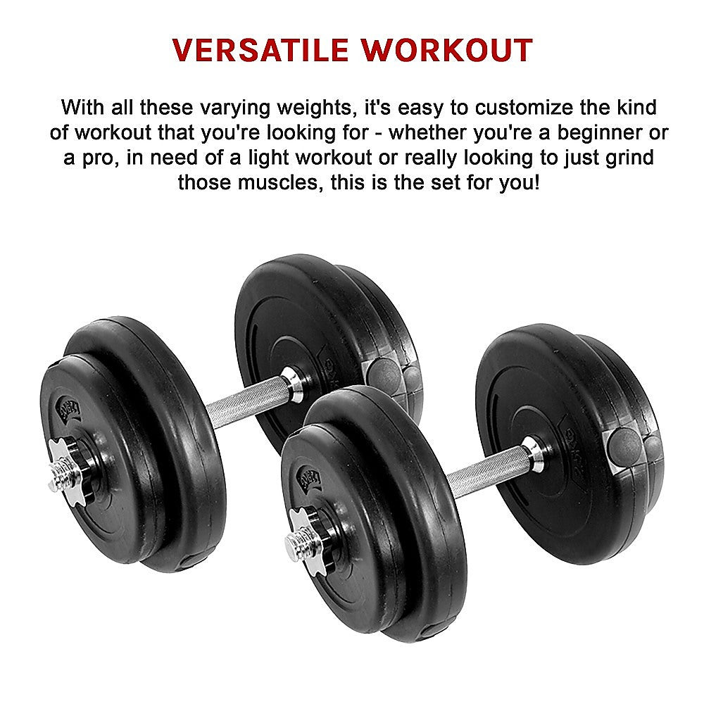 RTM 20kg Adjustable Dumbbells (Pair)