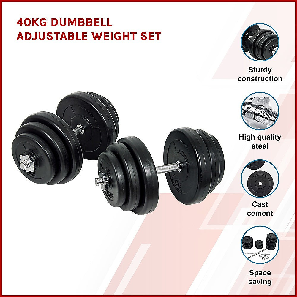 RTM 40kg Dumbbells (Pair)