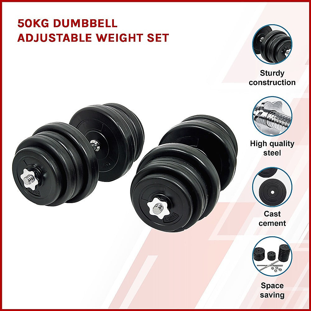 RTM 50kg Dumbbells (Pair)