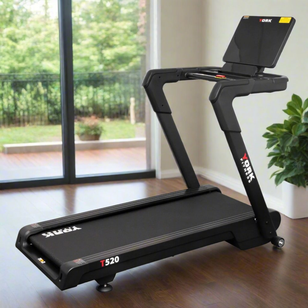 York T520 treadmill featuring adjustable speed and sturdy design for home workouts
