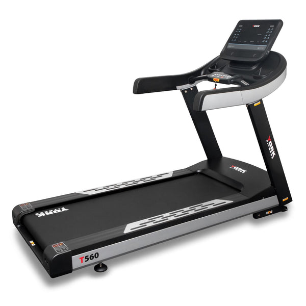 York Fitness T560 treadmill with digital display and sturdy design for home workouts