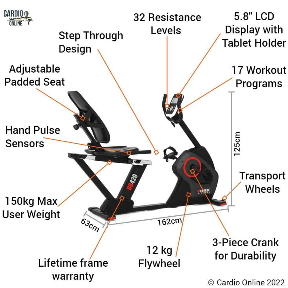 York RB420 Recumbent Exercise Bike