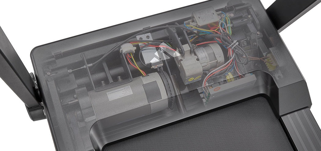 Adidas T24c Folding Treadmill with powerful 2HP motor, perfect for diverse running speeds.