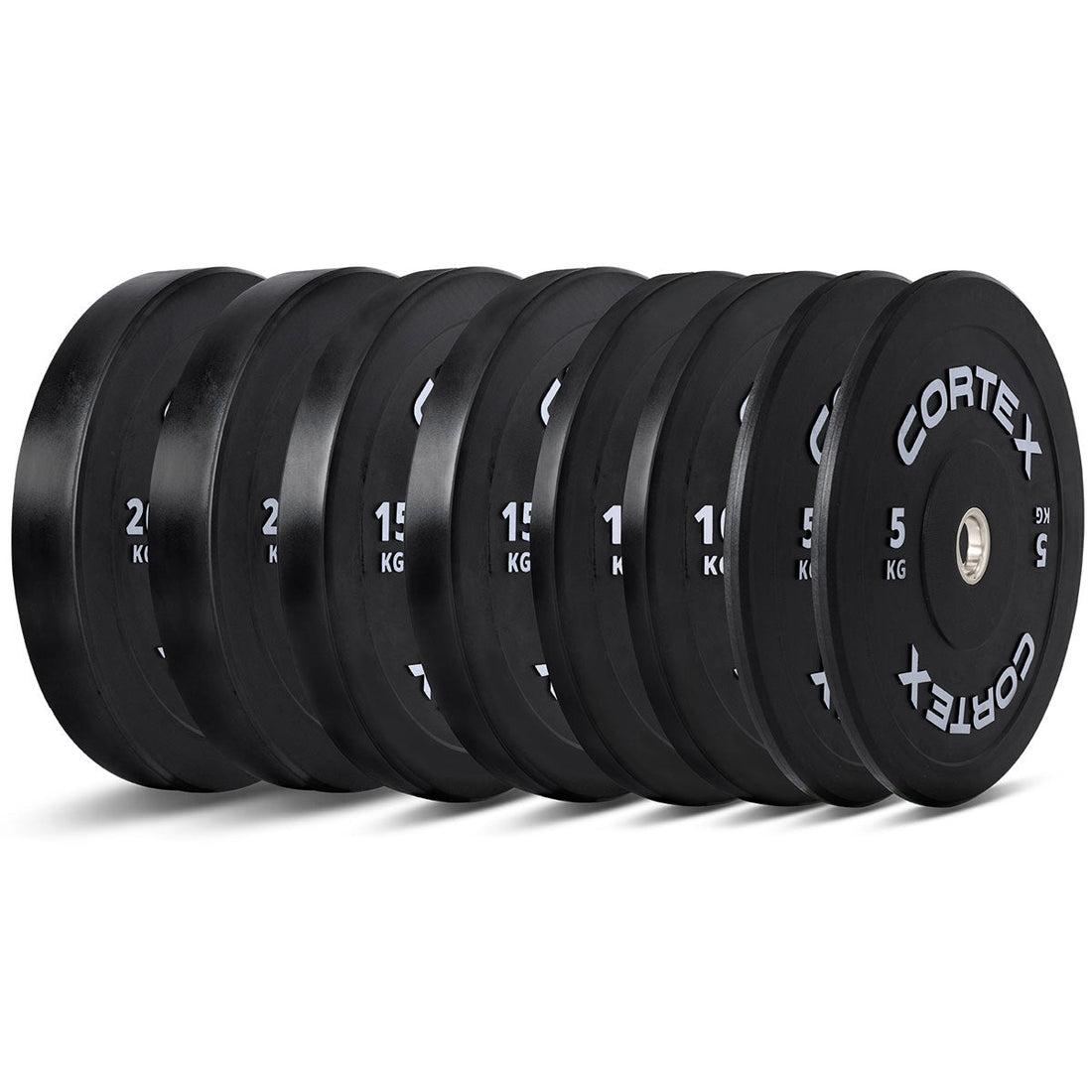Cortex 100kg Black Series V3 Bumper Plate Set