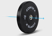 Cortex 100kg Black Series V3 Bumper Plate Set