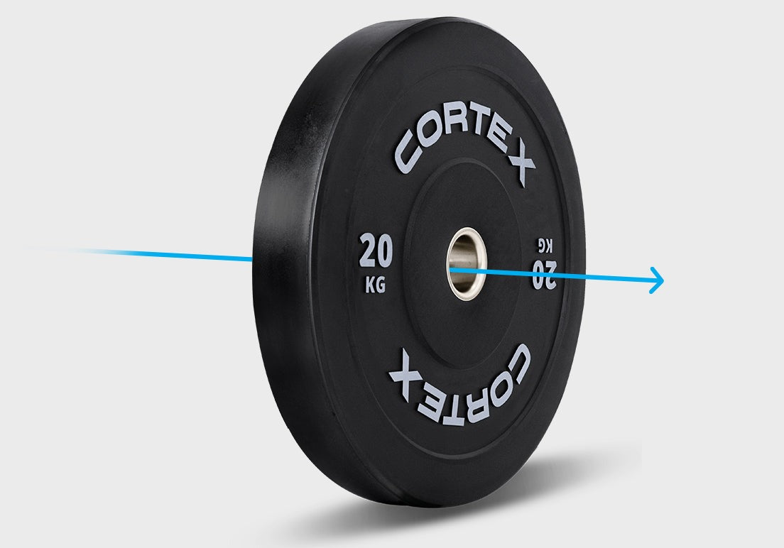 Cortex 100kg Black Series V3 Bumper Plate Set