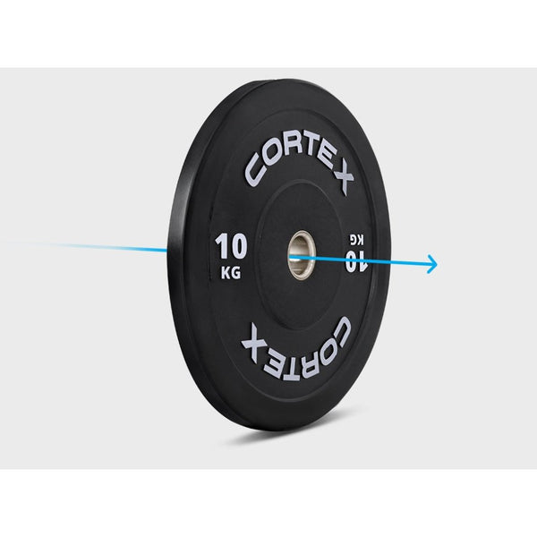 Cortex 10 kg weight plate designed for strength training and bodybuilding