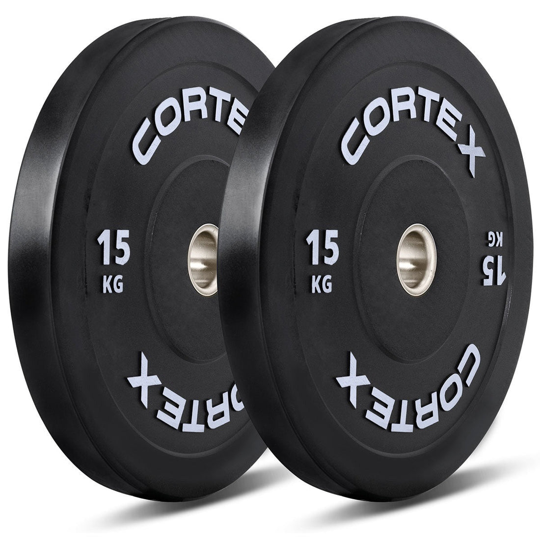 Cortex 120kg Black Series V3 Bumper Plate Set Incl. SPARTAN205 Hard Chrome 7ft 20kg Olympic Barbell