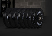 Cortex 120kg Black Series V3 Bumper Plate Set Incl. SPARTAN205 Hard Chrome 7ft 20kg Olympic Barbell
