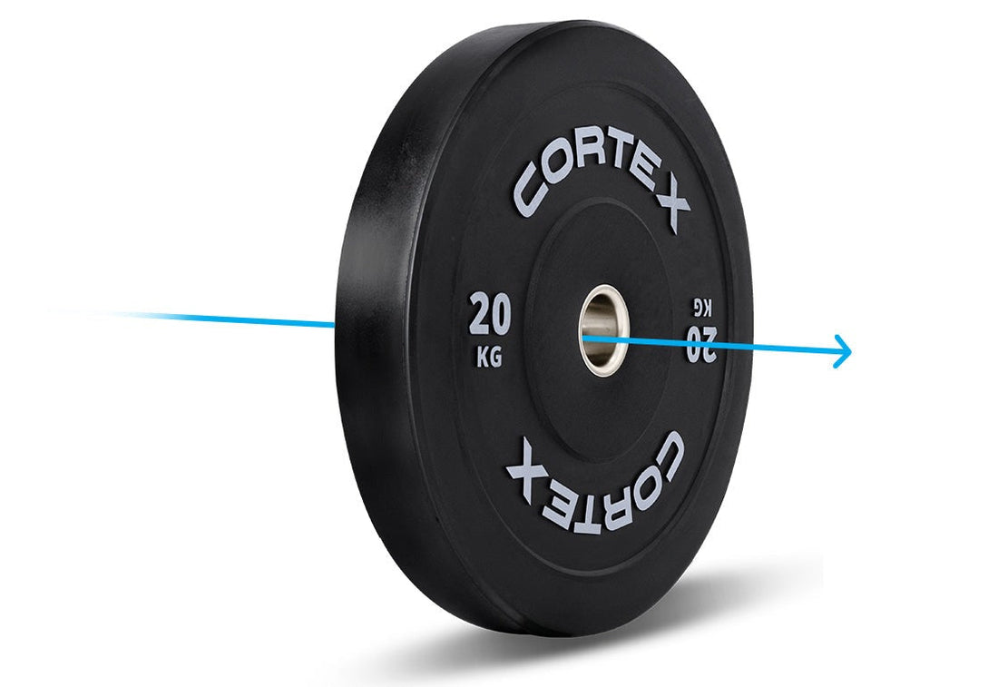 Cortex 120kg Black Series V3 Bumper Plate Set Incl. SPARTAN205 Hard Chrome 7ft 20kg Olympic Barbell