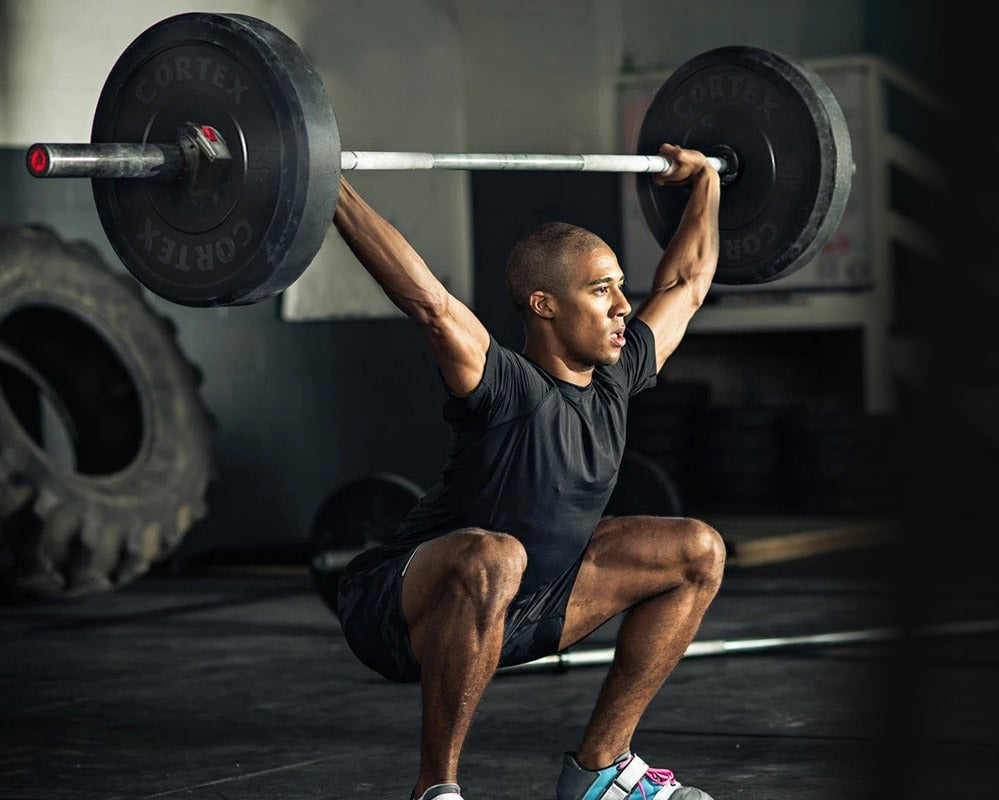 Cortex 120kg Black Series V3 Bumper Plate Set Incl. SPARTAN205 Hard Chrome 7ft 20kg Olympic Barbell - rated to 317kg