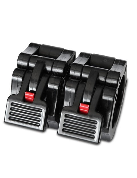 Cortex Lockjaw Collars designed for secure weight placement on barbells.