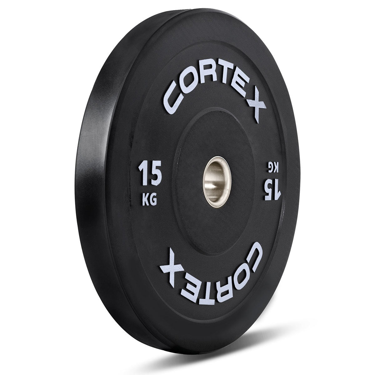 Cortex 15kg Black Series V3 Bumper Plates, durable and high-quality rubber design ideal for Olympic weightlifting and home gym workouts.