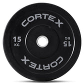 Cortex 15kg Black Series V3 Bumper Plates (2 Pack)