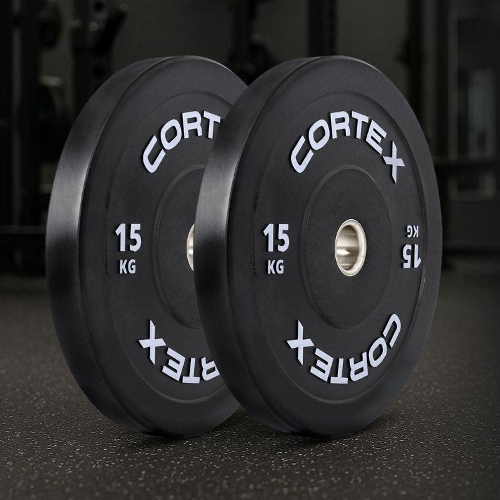 Cortex 15kg Black Series V3 Bumper Plates (2 Pack)