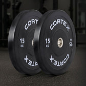 Cortex 15kg Black Series V3 Bumper Plates (2 Pack)