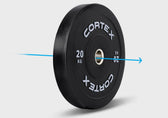 Cortex 20kg Black Series V3 Bumper Plates (2 Pack)