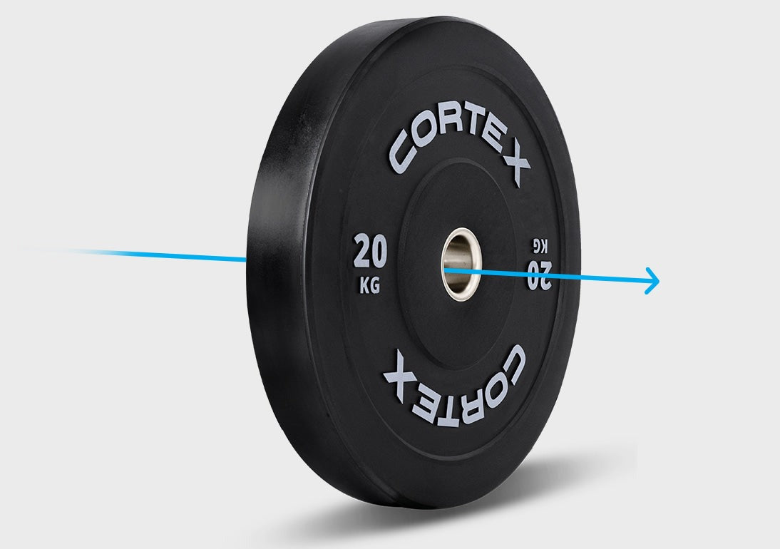 Cortex 20kg Black Series V3 Bumper Plates (2 Pack)