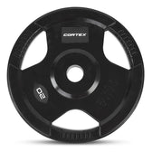 Cortex 20kg Tri-Grip V2 50mm Rubber Olympic Plates (2 Pack)